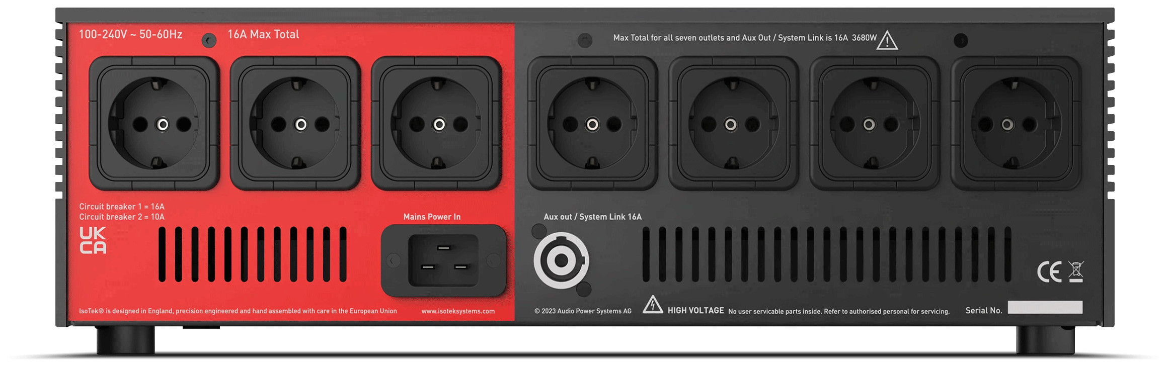 Auditorium Isotek V5 Sigmas Netzfilter 1,5 m 206431 - 2