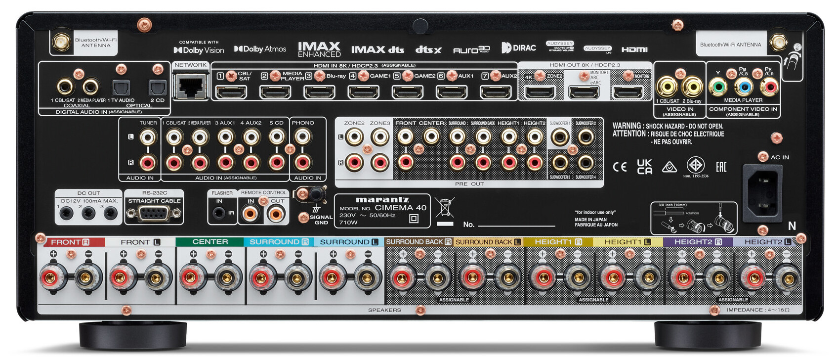 Auditorium Marantz CINEMA 40 9.4-Kanal AV-Verstärker 296864 - 5