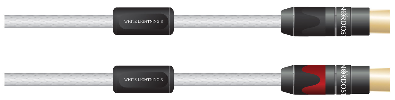 Auditorium Nordost White Lightning 3 Neutrik RCA Interconnect-Kabel 206279 - 1