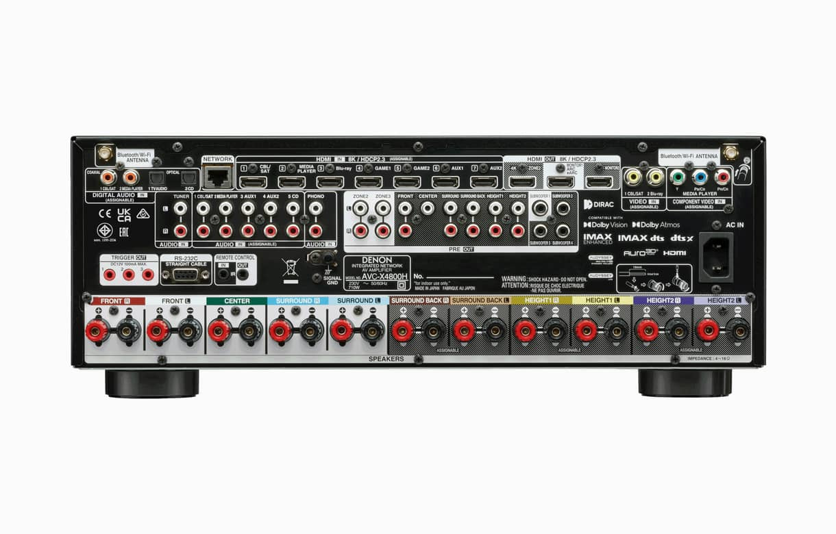Auditorium Denon AVC-X4800H AV-Verstärker 8K 292218 - 2