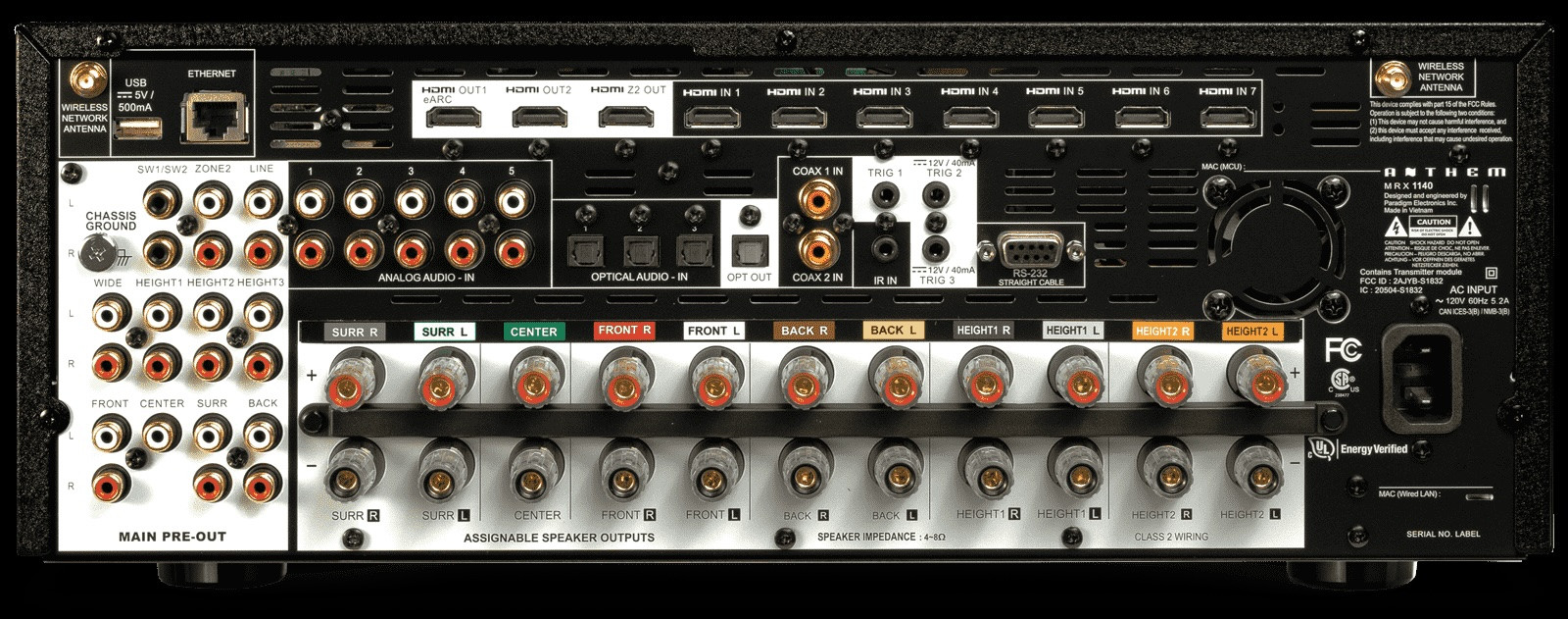 Auditorium Anthem Electronics MRX 1140 11-Kanal AV-Receiver  210806 - 2